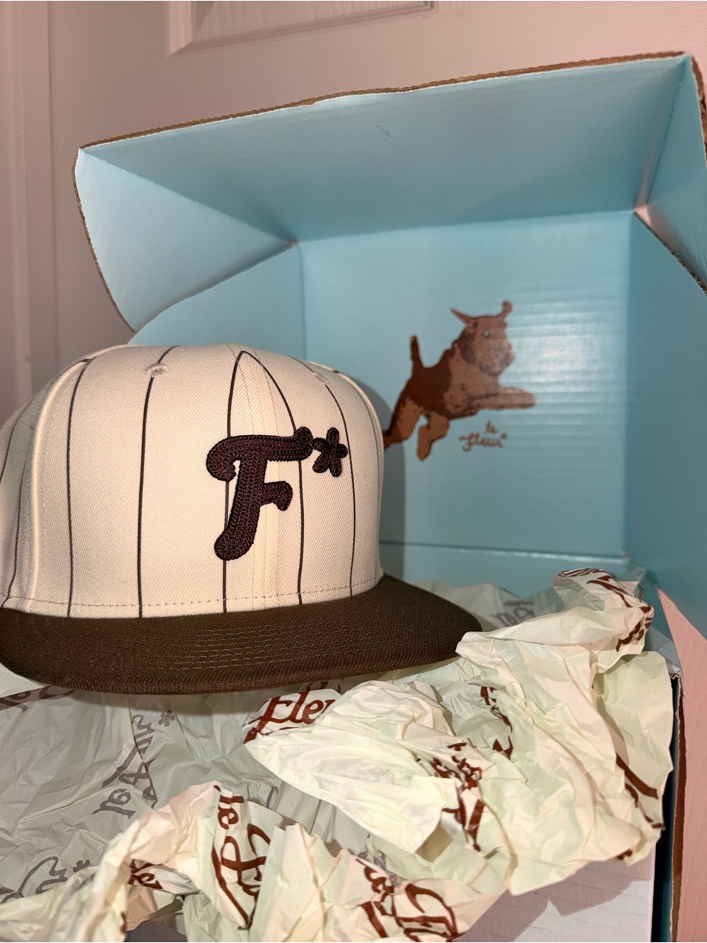 Golf Le Fleur X New Era Brown Striped Hat